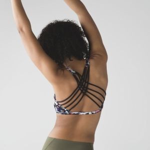 Lululemon Free To Be Bra (Wild) Mini Pop Cut Boom Juice Multi / Black